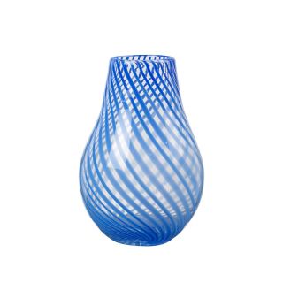 Broste Vase Ada Cross Stripe - Light Turquoise | Utility Design UK