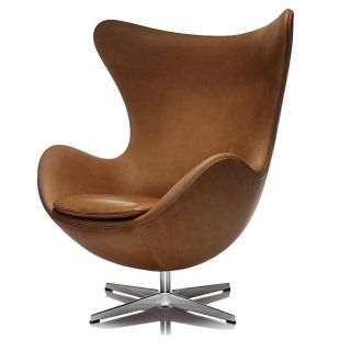 Fritz Hansen Arne Jacobsen Leather Swan Chair | Utility Design UK