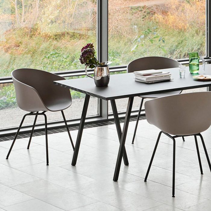 helpen ik ben gelukkig Verminderen Hay Loop Stand Rectangular Dining Table | Utility Design UK