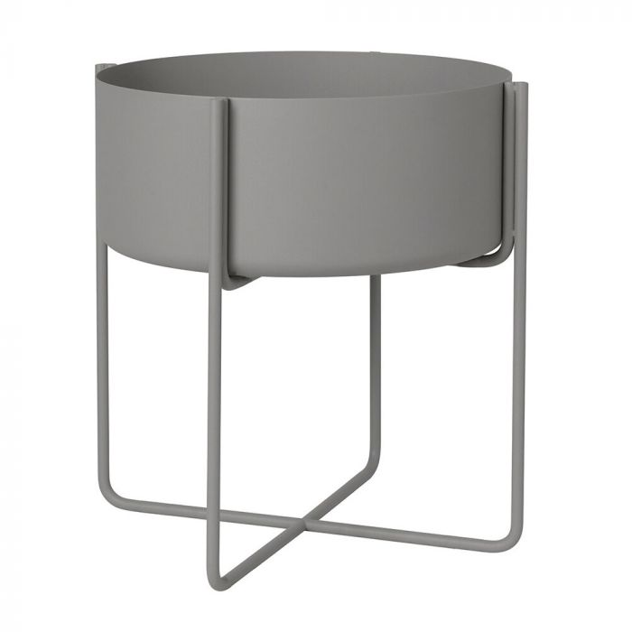 Large Kena Plant Stand In Steel Grey | Utility Design UK