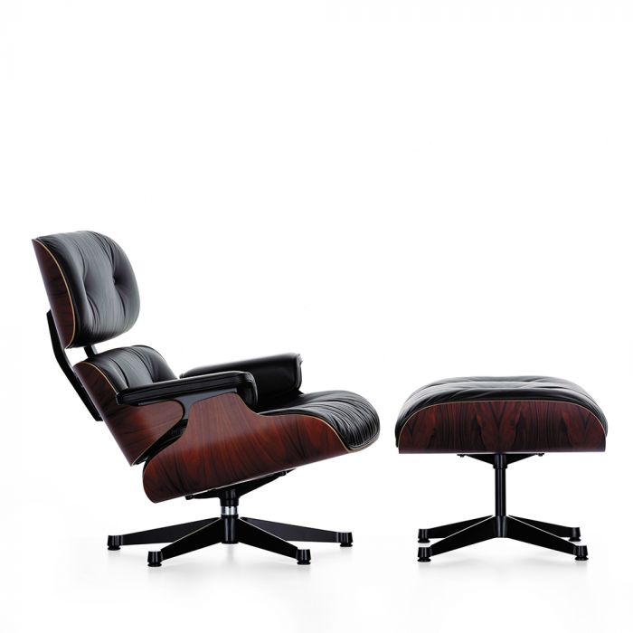 Eames Lounge Chair & Ottoman, Vitra Santos Palisander Rose Wood | Utility  Design UK